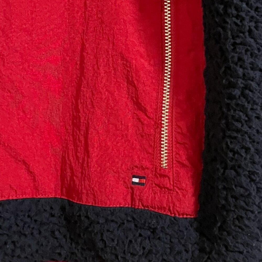 NWOT Tommy Hilfiger Nylon Pocket Faux Shearling Jacket - Picture 6 of 11